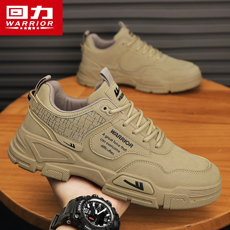 Warrior/回力时尚休闲鞋男士百搭夏季新款防滑耐磨潮流潮鞋男鞋子