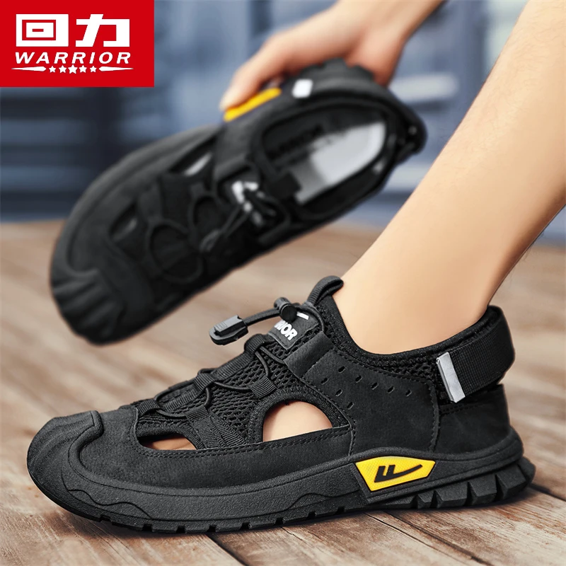 回力开车凉鞋男士夏季外穿防滑耐磨软底沙滩户外上班工作劳保凉拖