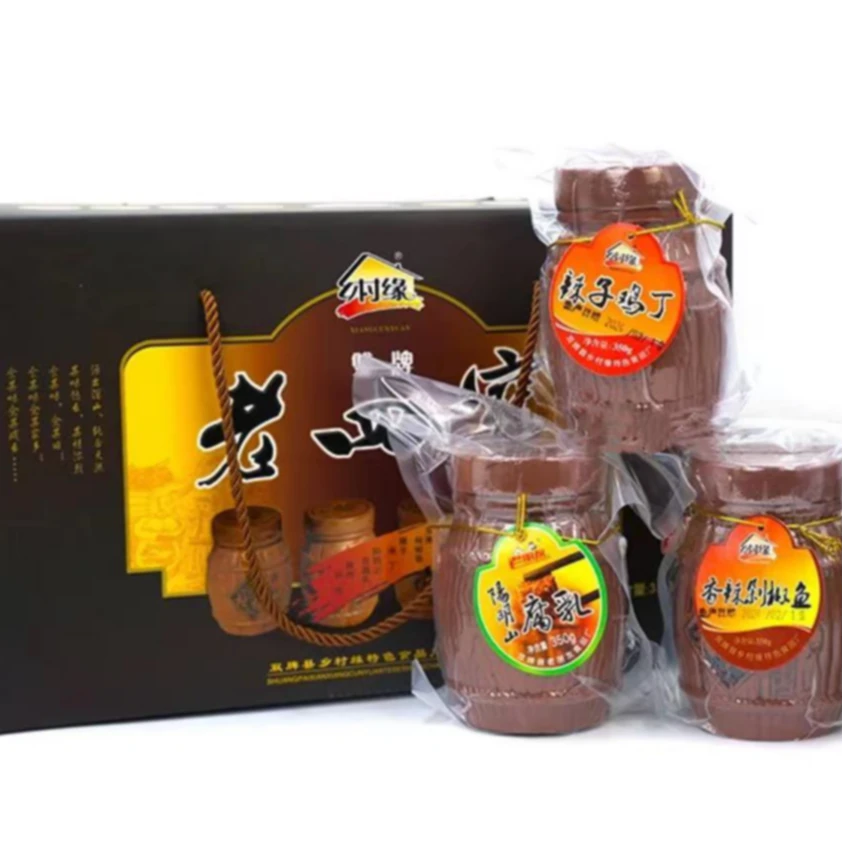 永州产地乡村缘特色老四宝净含量350g/4瓶永州的产品都是家乡味道