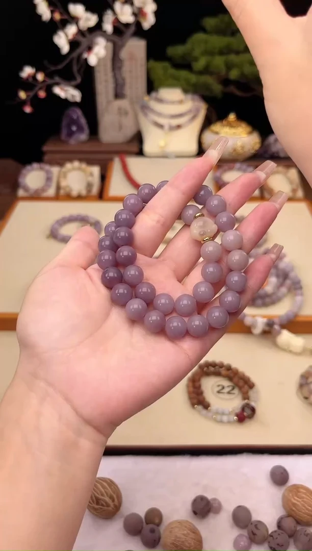 【闪购商品】菩提根/象牙果吊坠阿拉善圆珠梦幻双圈+赠品盘玩袋