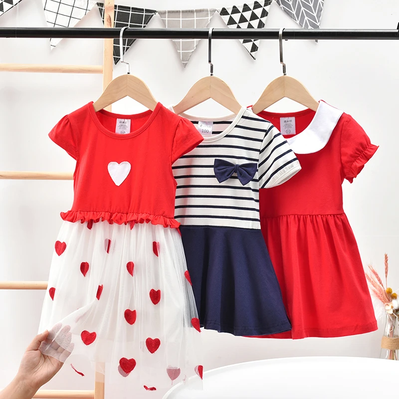 女童连衣裙2024夏季婴幼女宝宝洋气网纱裙小孩短袖背心公主裙小童