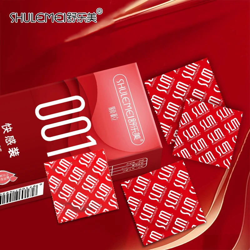 SLM/舒乐美001零感透薄玻尿酸颗粒超薄安全套 天然胶乳橡胶避孕套