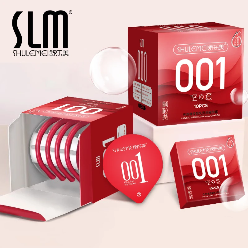 SLM/舒乐美3D凸点大颗粒安全套玻尿酸实心润滑天然胶乳橡胶避孕套