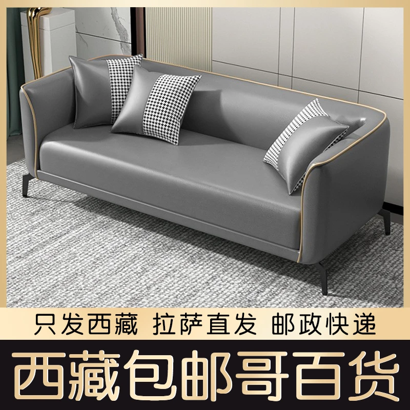 西藏包邮懒人沙发简约家用小户型科技布客厅双人咖啡厅休闲沙发