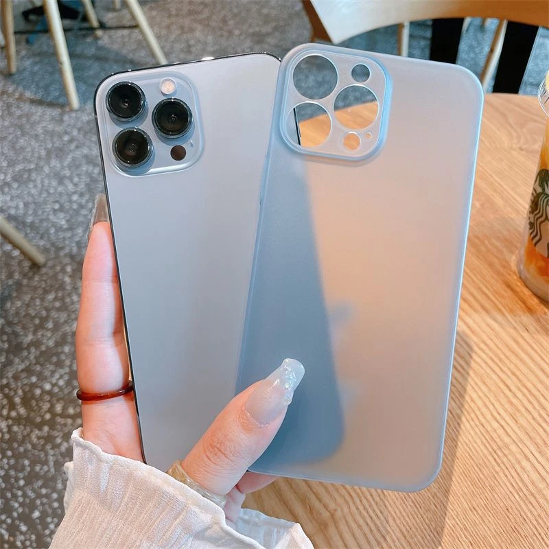 苹果14手机壳透明磨砂硬壳iPhone13Promax超薄12塑料pc保护套全包