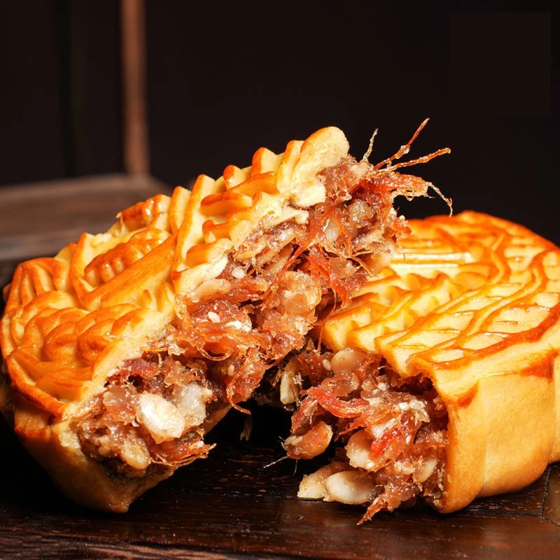 【爆款！！】正宗广式黄记月饼五仁叉烧莲蓉蛋黄皮薄公馆传统手工制作