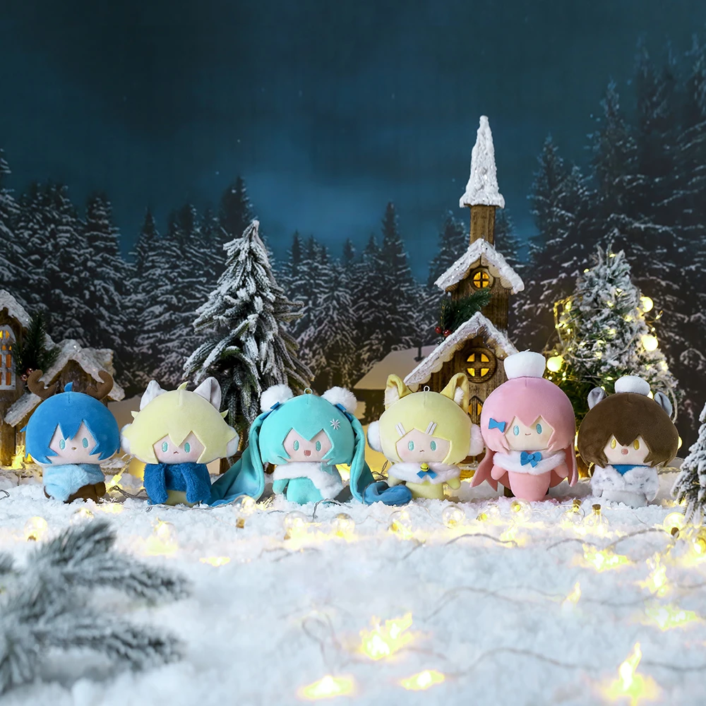 【正品】《初音未来》VOCALOID周边 梦的星雪夜 毛绒玩偶挂件