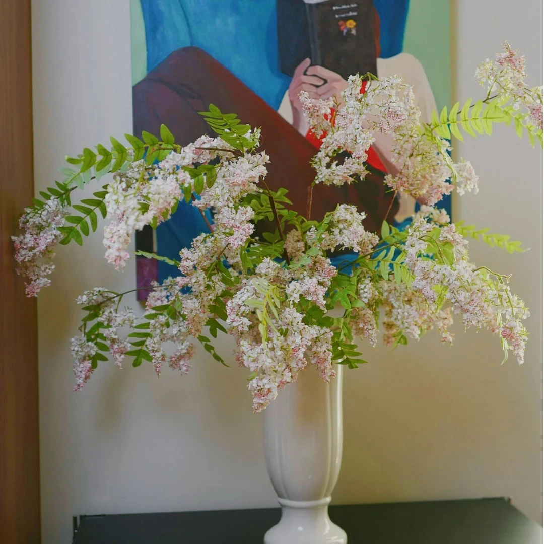 掬涵掬涵槐蕊仿真花法式客厅餐厅装饰