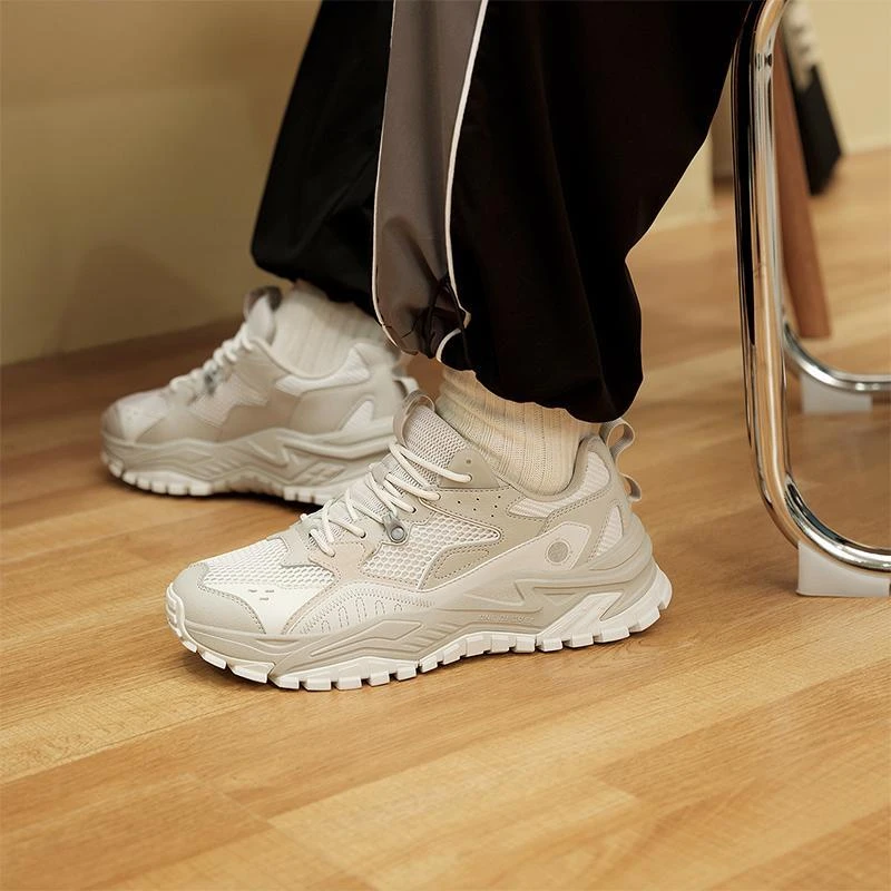 361°男鞋运动鞋2025年秋季ins厚底老爹鞋学生耐磨防滑休闲鞋子