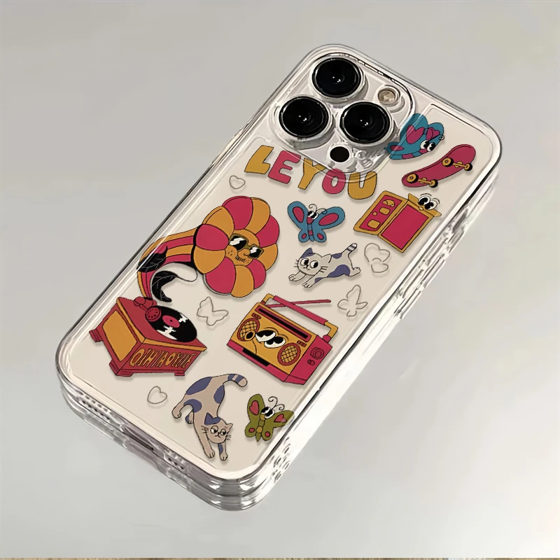 太阳花留声机适用苹果小米oppovivo华为iPhone12/13/14/15手机壳7