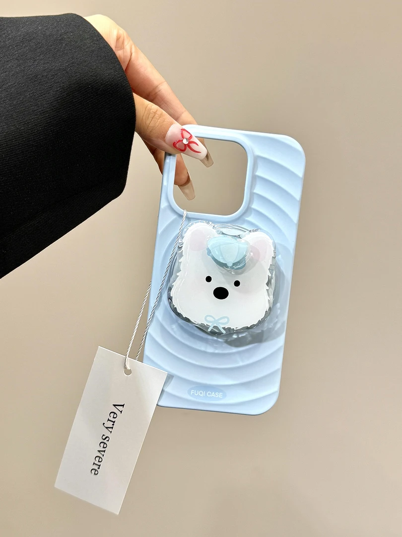 ins呆萌可爱西高地磁吸适用苹果15/14promax手机壳iPhone13软