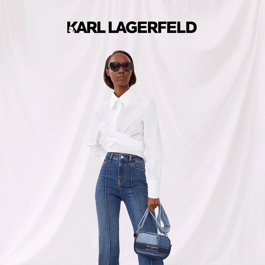 KARL LAGERFELD卡尔拉格斐秋季新款休闲衬衫老佛爷231W1660