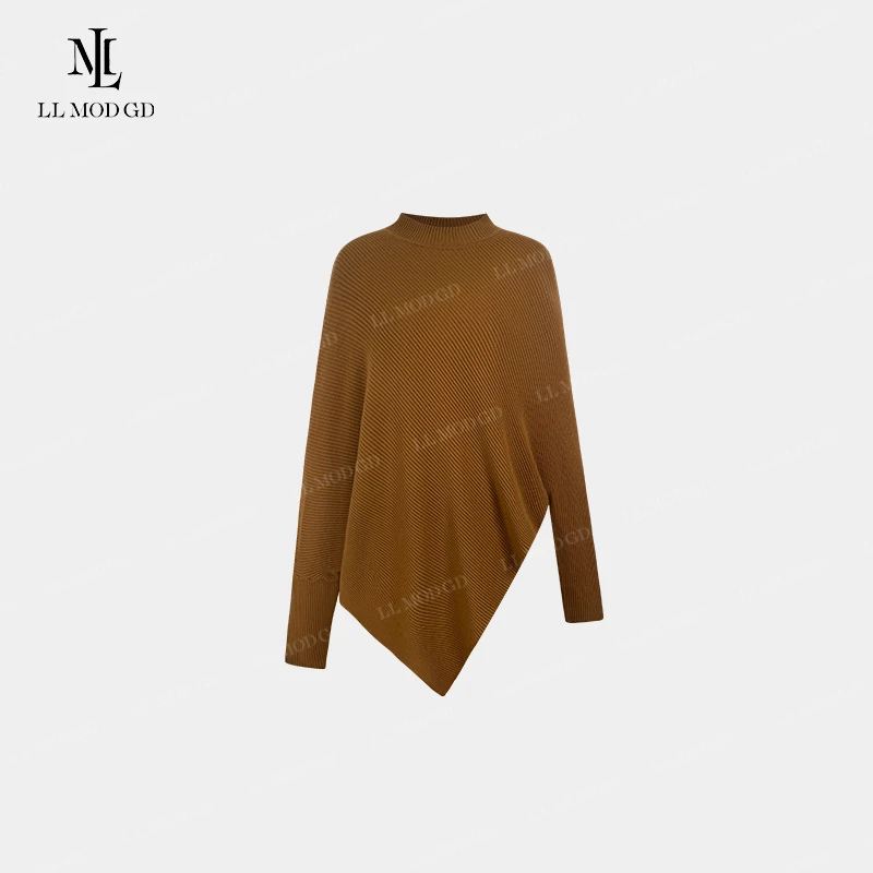 LL·MOD·GD【苏苏】长袖针织衫女秋季纯色宽松百搭套头上衣XR-254626