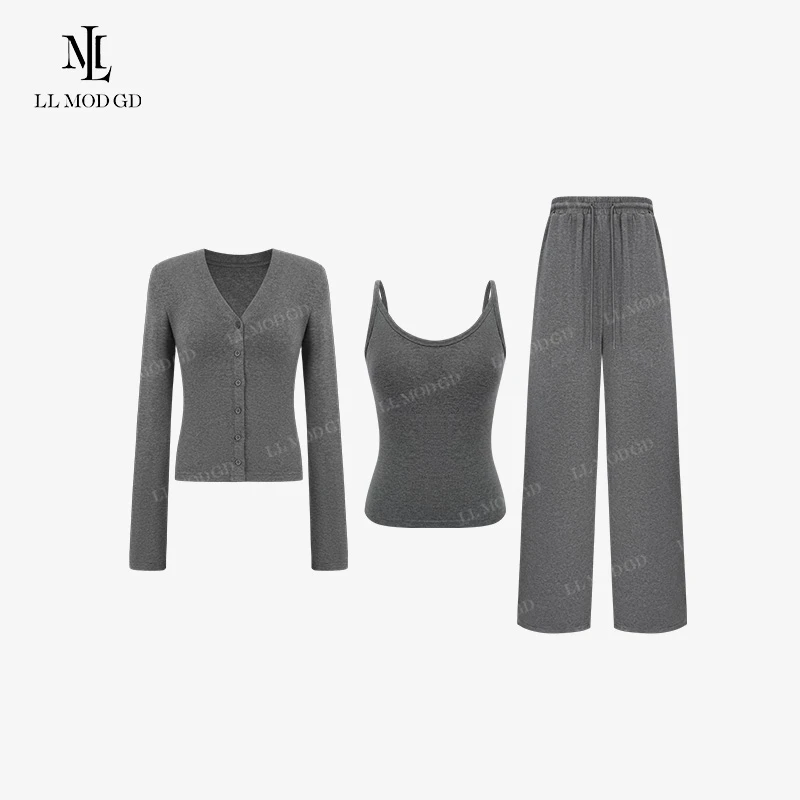 LL·MOD·GD【苏苏】高端搭配时尚套装慵懒气质三件套YL-252481