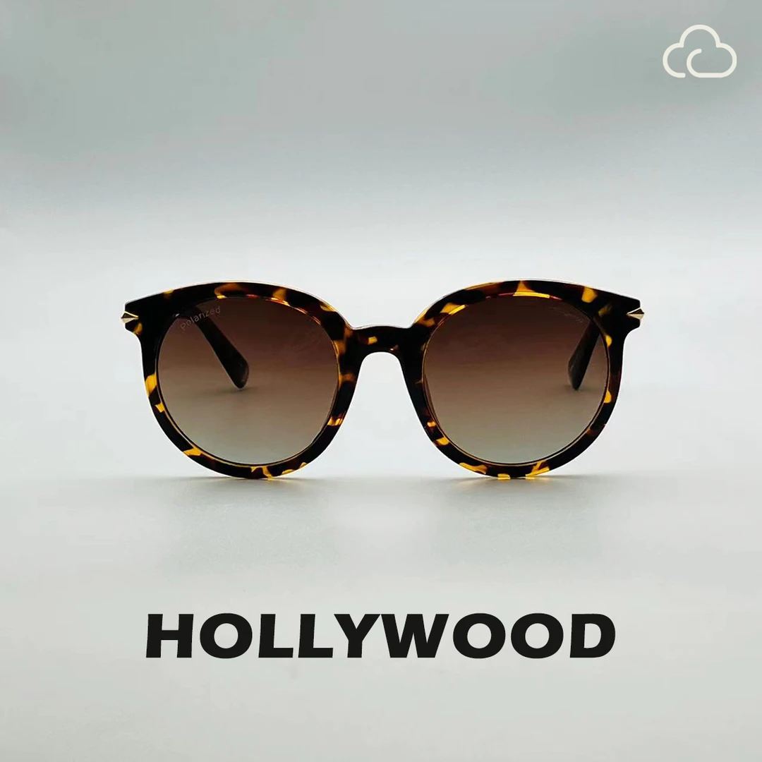 美国墨镜HOLLYWOOD | 猫耳大框圆框墨镜超轻偏光可配度数防紫外线