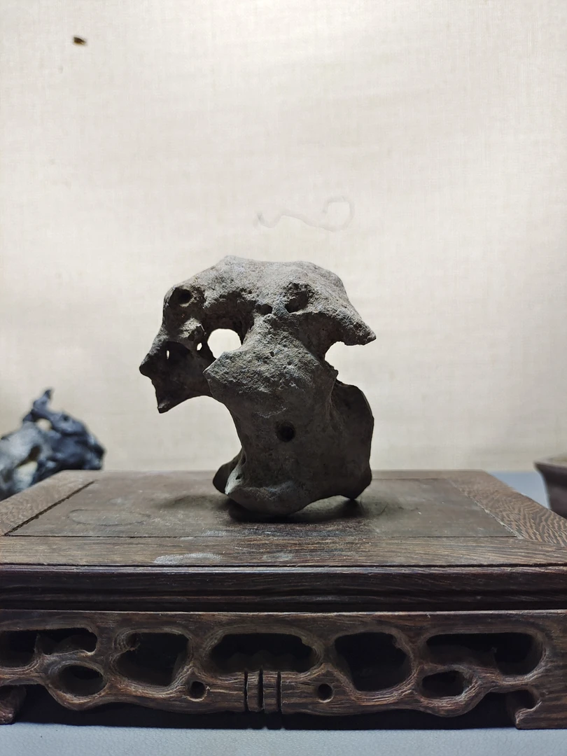 太湖石原石盆景附石手玩石鱼缸石造景，实物以直播间为准