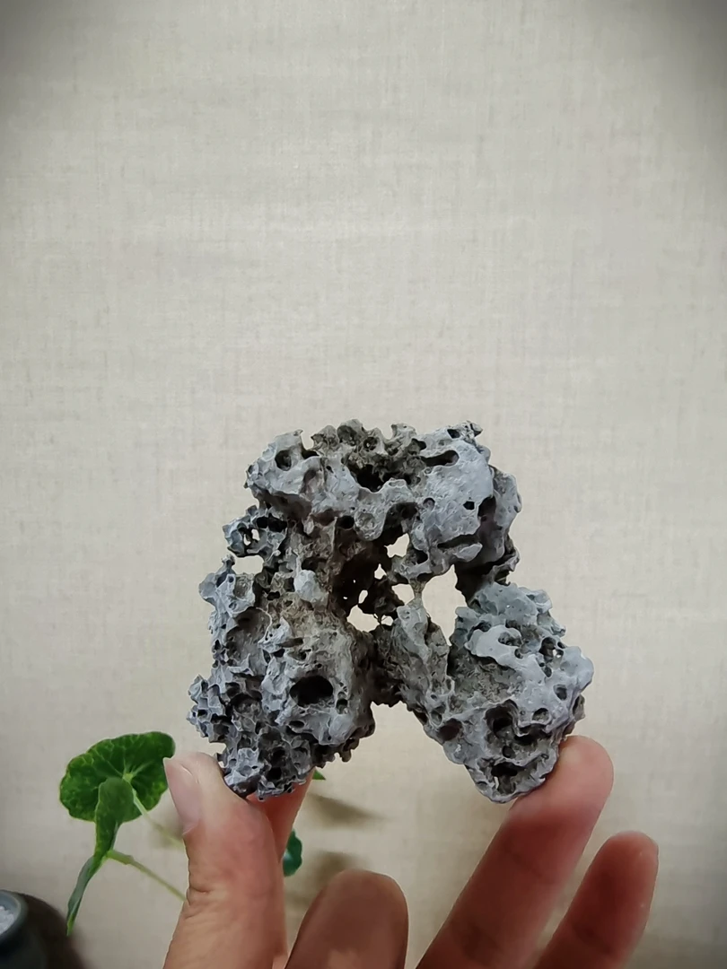 太湖石墨石盆景石附石鱼缸石造景，实物以直播间为准