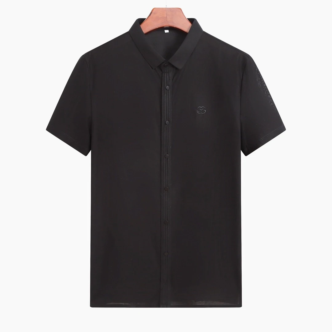 夏季男士商务休闲精品翻领Polo衬衫纯色百搭短袖薄款男上衣/2228