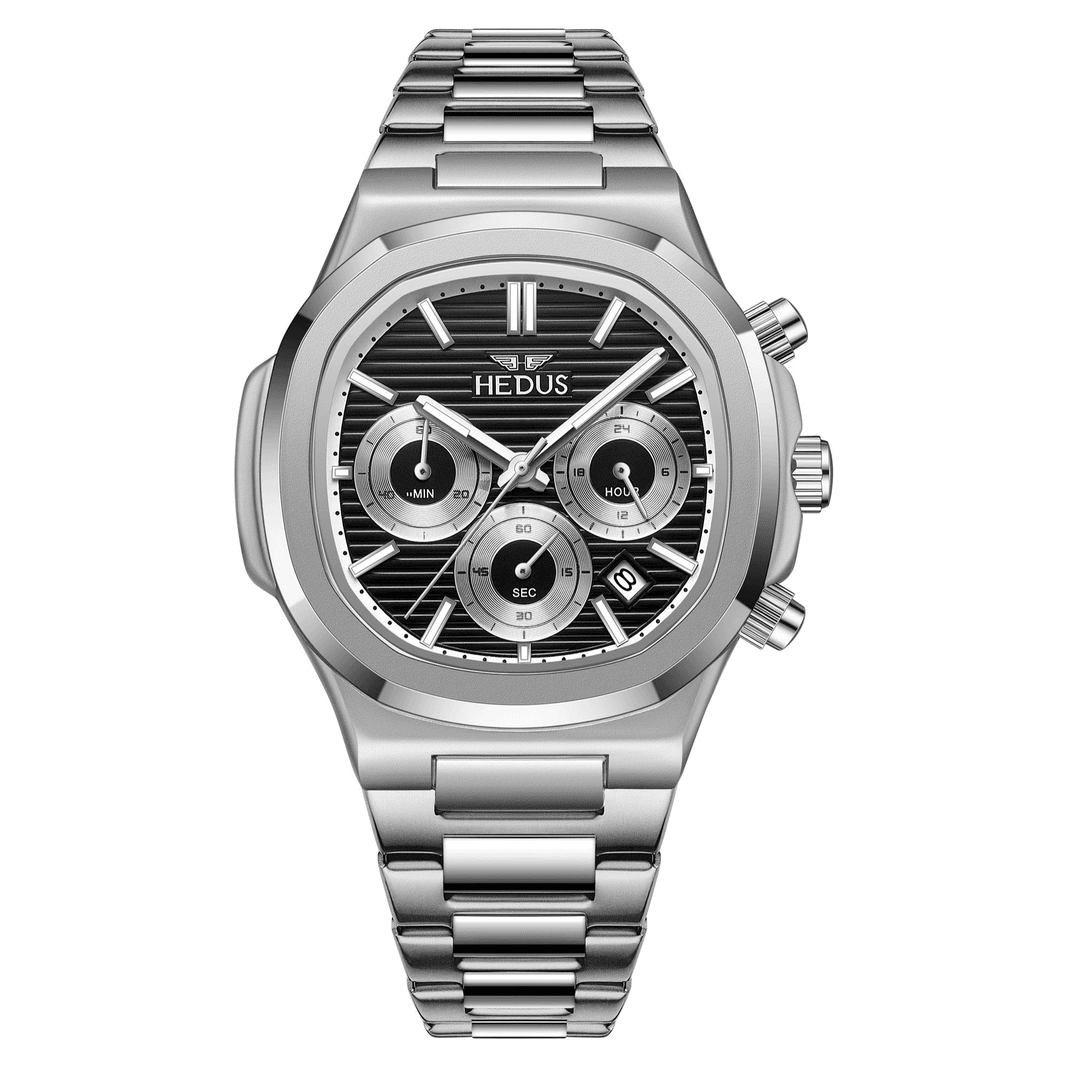 亨达时/HEDUS 经典三眼多功能鹦鹉系列男款腕表
