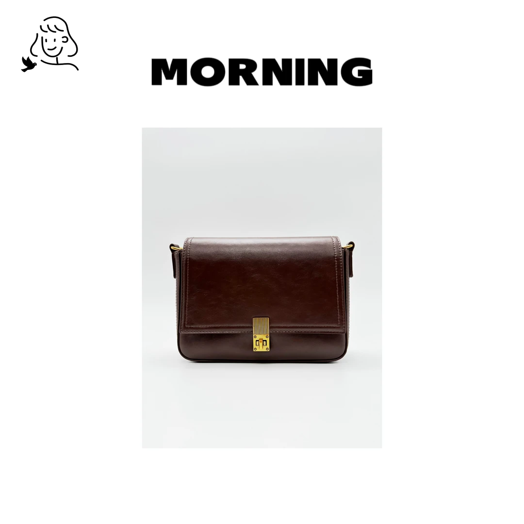 早安日记morning#96001 小众时尚女士气质复古单肩斜挎包