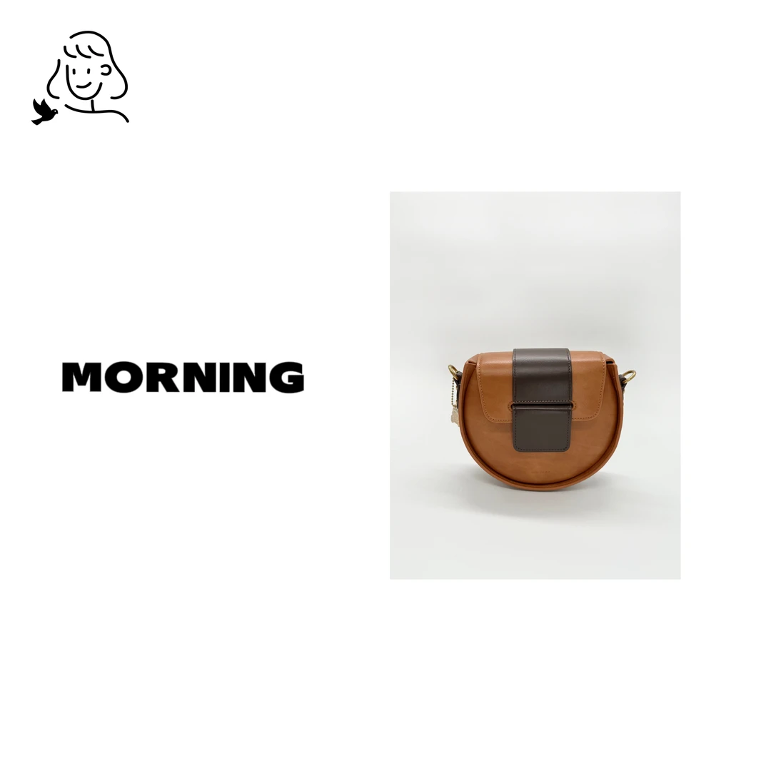 早安日记morning小众时尚女士气质简约单肩斜挎流浪包 815