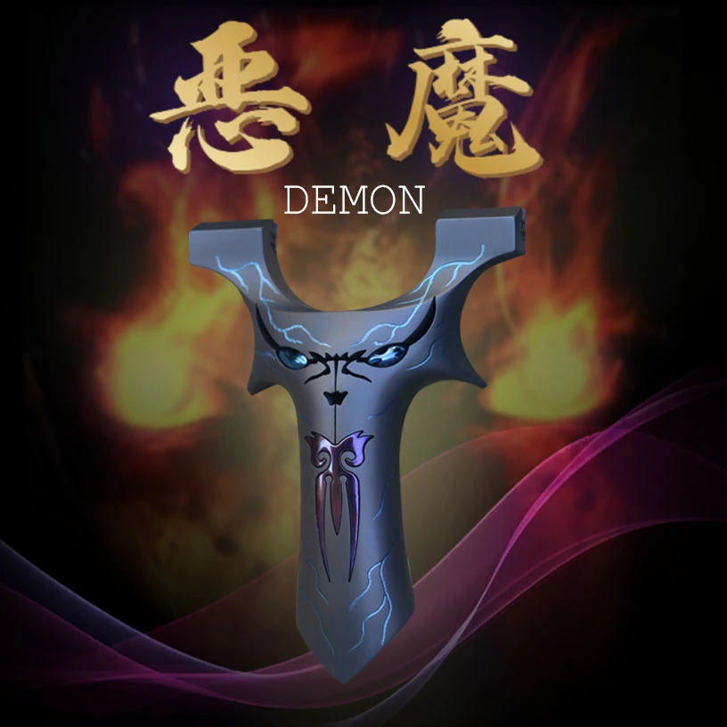 新款钛合玩具成人弹弓龙齿暗扣恶魔四代高精度
