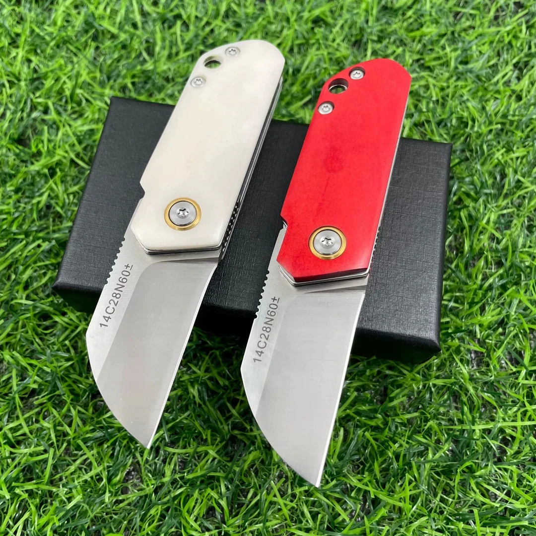 （新疆包邮）金刚战车 迷你折叠刀高硬度锋利牛骨手柄户外随身小刀