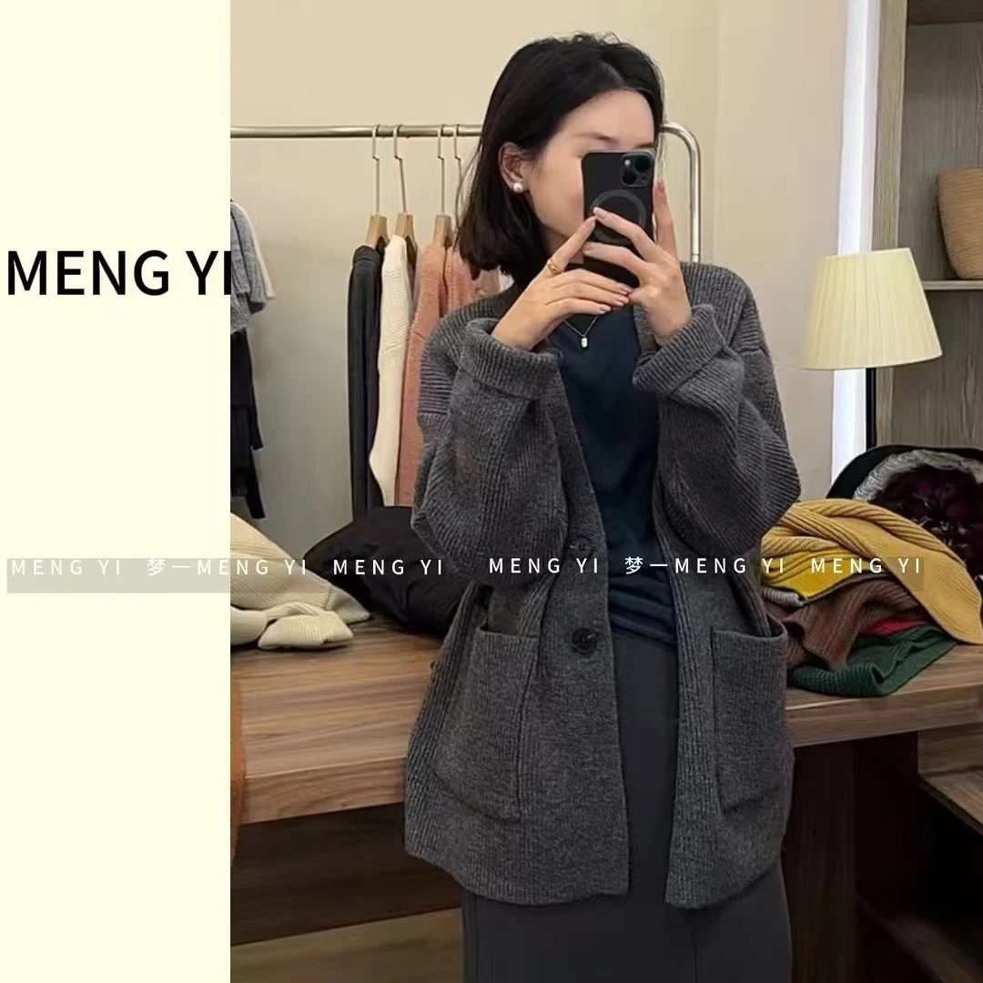 厚款韩系毛衣大外套my-1253