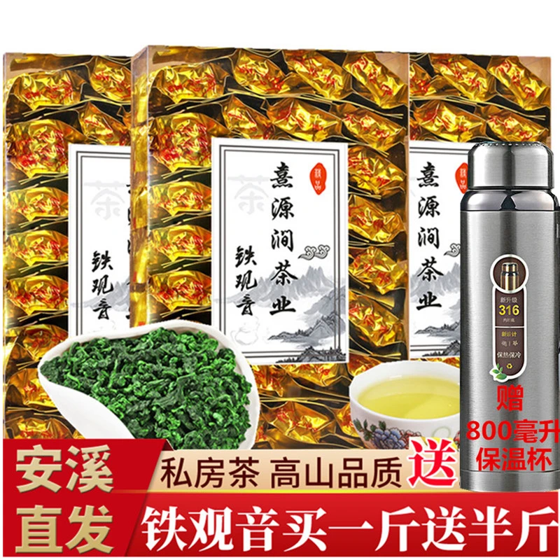 安溪新茶铁观音高山2025乌龙茶浓香型茶叶兰花香安溪正宗铁观音茶
