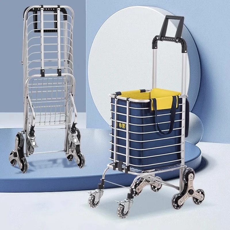 小帮手买菜小推车家用拉杆车购物小拉车手拉车老人折叠爬楼梯高档