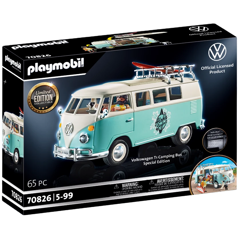 playmobil摩比世界70826大众露营房车限量款玩具
