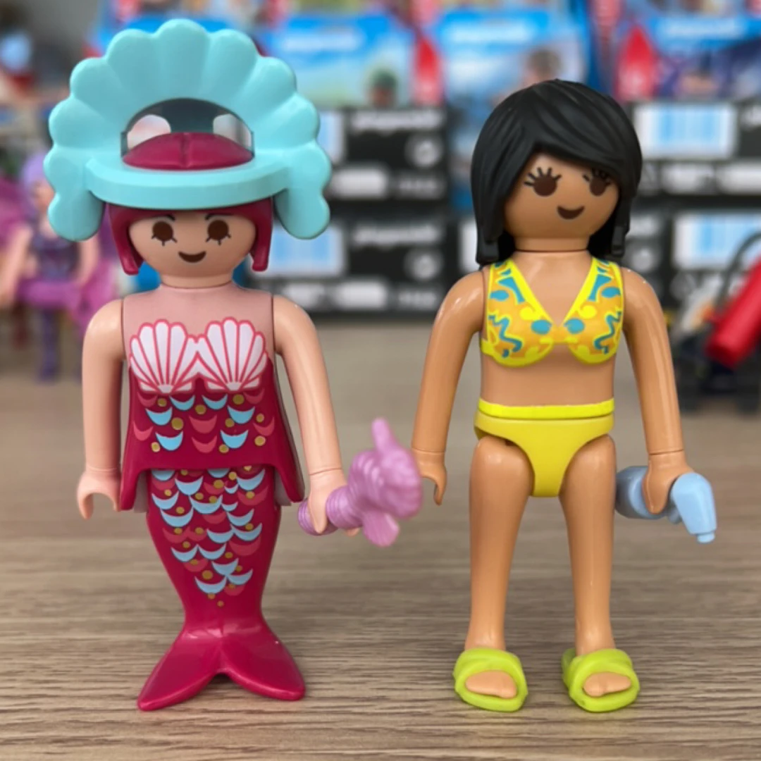 Playmobil/摩比世界【透明袋人偶】美人鱼与比基尼女孩（2021款）