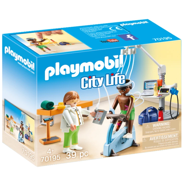 Playmobil/摩比世界70195物理治疗 儿童情景玩具