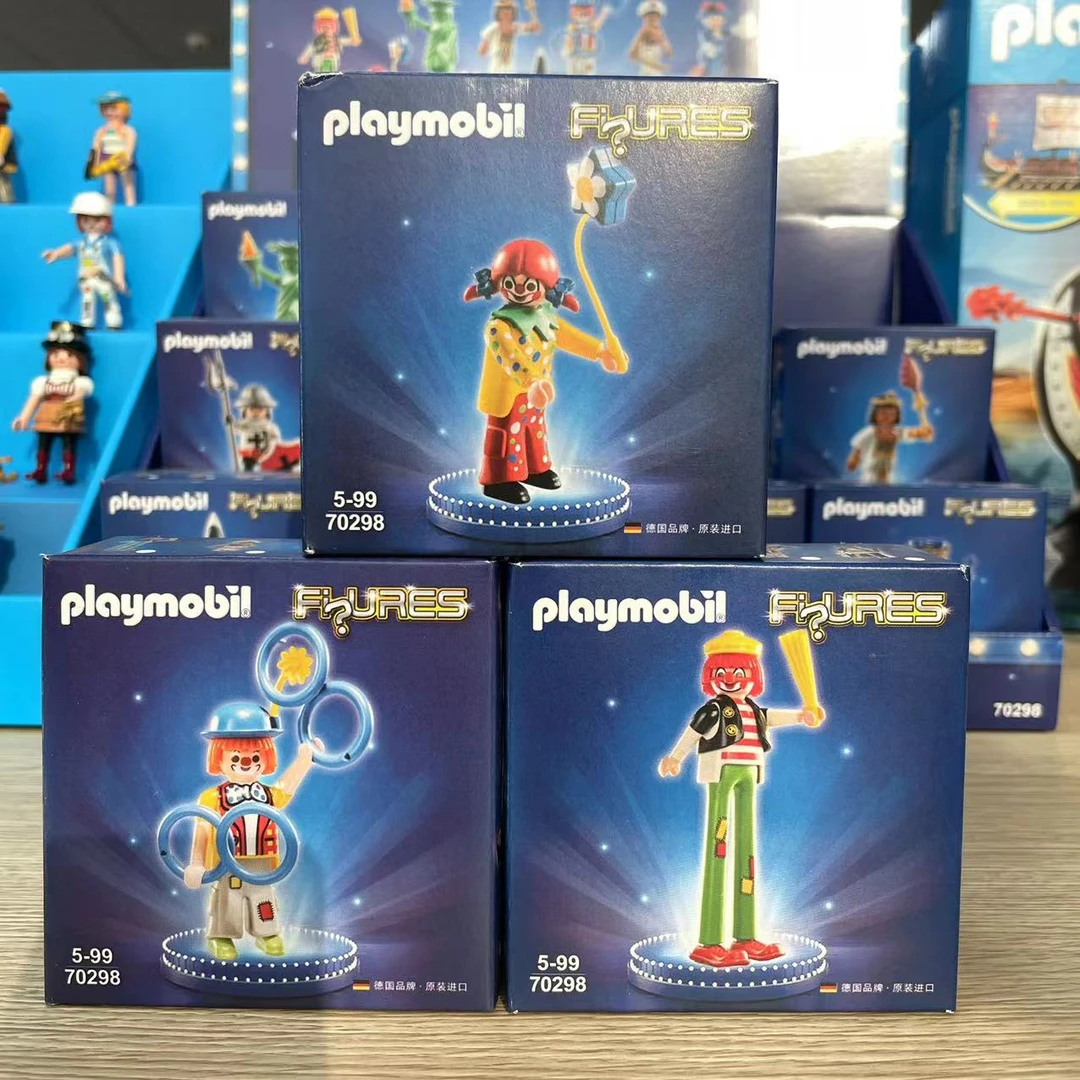 【70298小丑女孩+70298杂耍小丑+70298高跷小丑】 摩比世界玩具