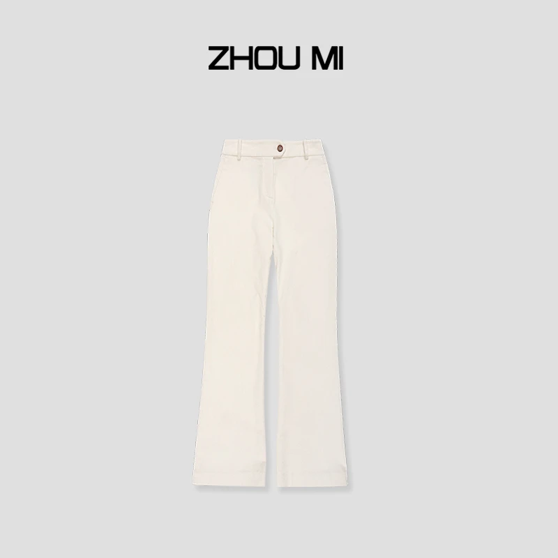 ZHOU MI ”大长今“弹力磨毛灯芯绒微喇裤 ZK5888