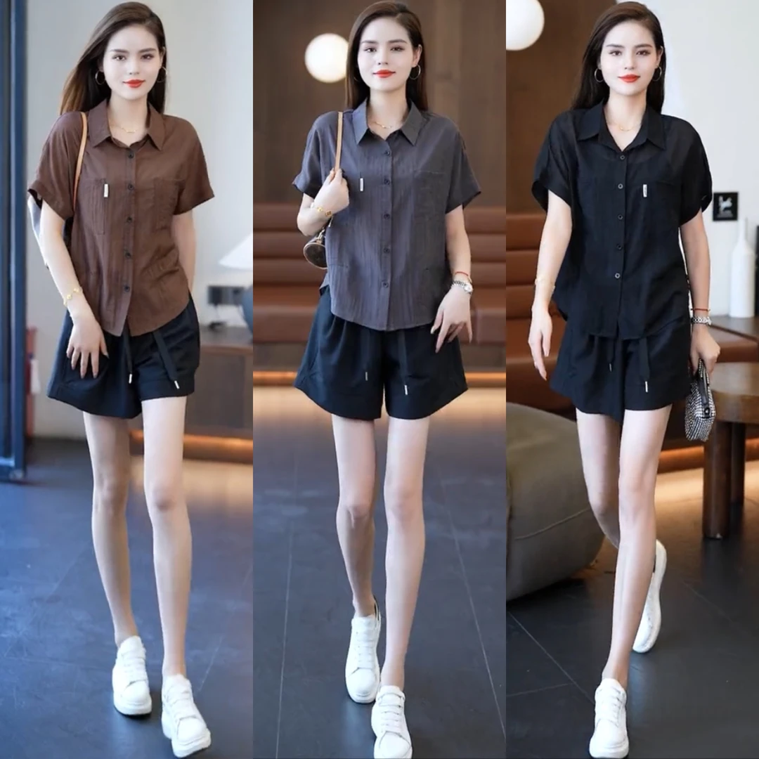 2024夏季爆款气质时尚衬衣减龄冰凉丝韩版百搭设计感宽松显瘦衬衫