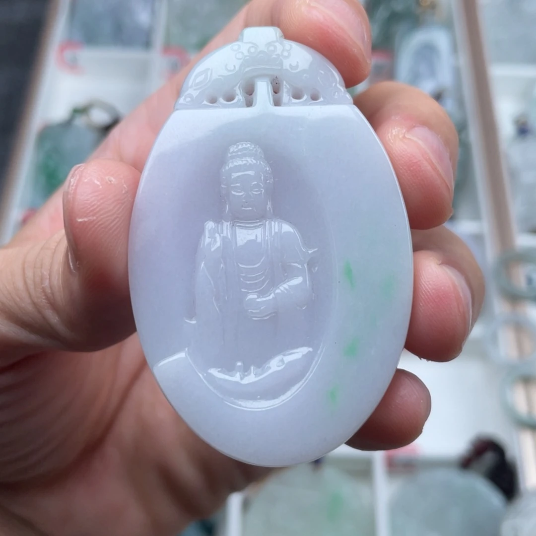 翡翠颈饰未镶嵌挂件66