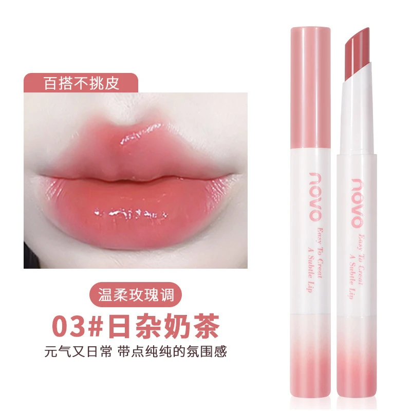 NOVO5989 魅色透润水光口红丝滑易上手显气色雾面哑光日常显白