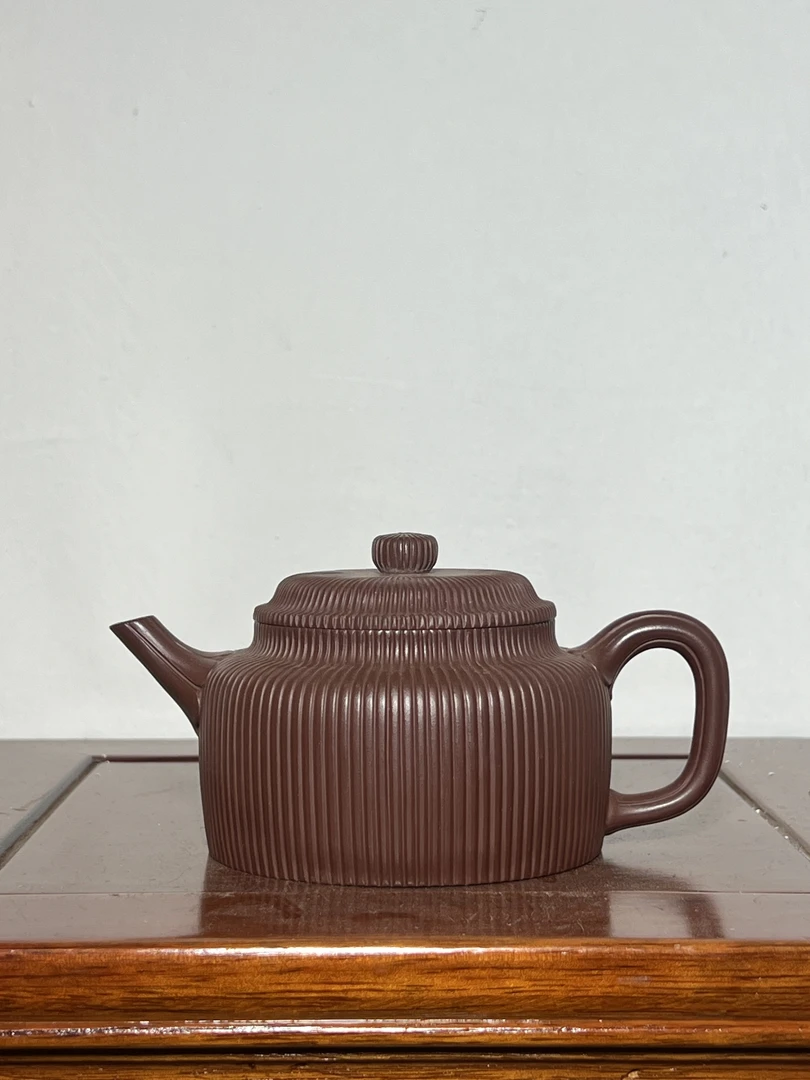 宜兴紫砂壶英雄壶系列剑流德钟（老壶）