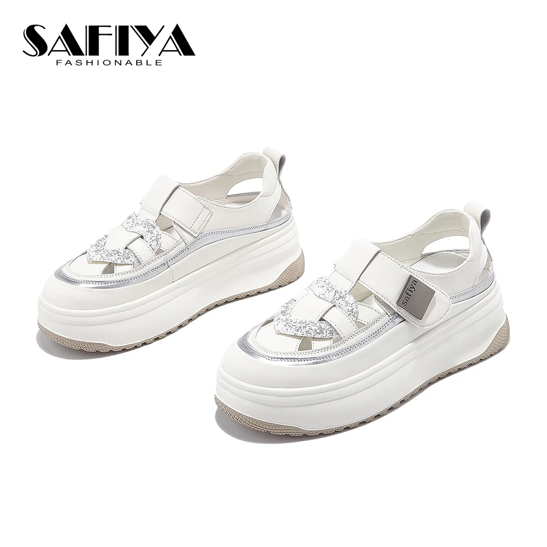 【和风半夏】索菲娅夏季镂空百搭魔术贴休闲凉鞋女SF42111D61