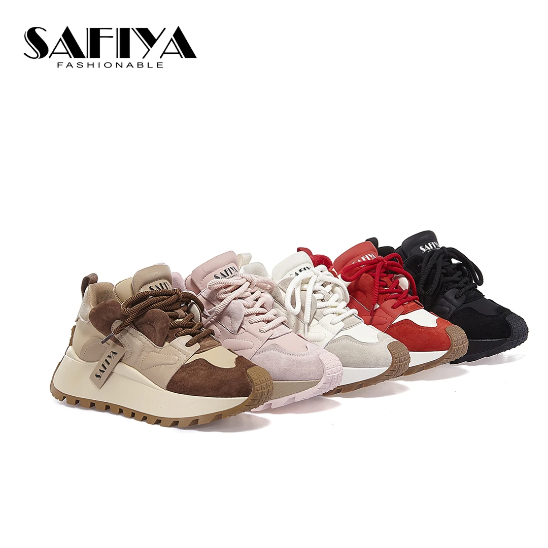 索菲娅Safiya2023冬季新款增高百搭松糕厚底阿甘鞋女鞋SF34118C20