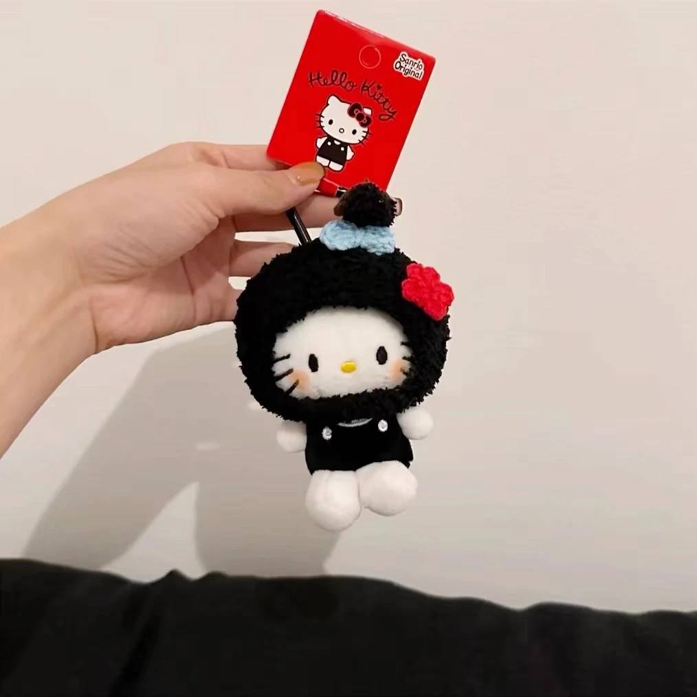 小丸子头套系列女生礼物包包挂件hellokitty书包小挂饰品公仔玩偶