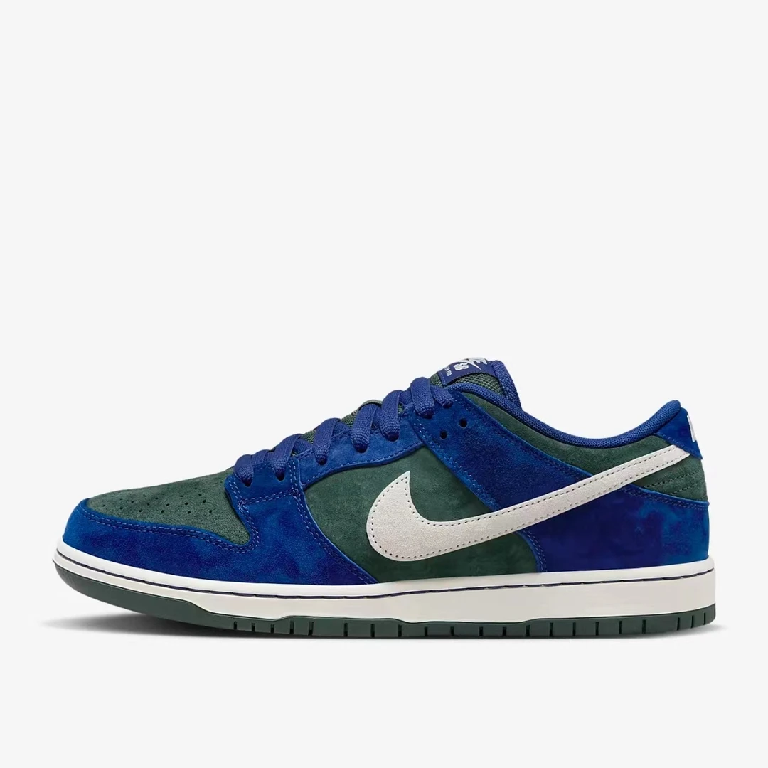 Nike/耐克耐克男款低帮SB Dunk low Pro蓝绿休闲滑板鞋HF3704-400