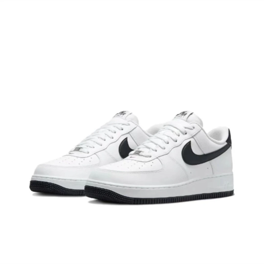 Nike男子AF1空军一号经典时尚复古低帮黑白板鞋 FQ4296-101