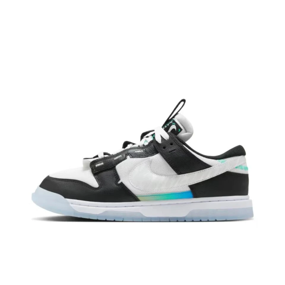 Nike Dunk Low 解构3M反光熊猫男款耐磨低帮板鞋黑白FJ7067-114