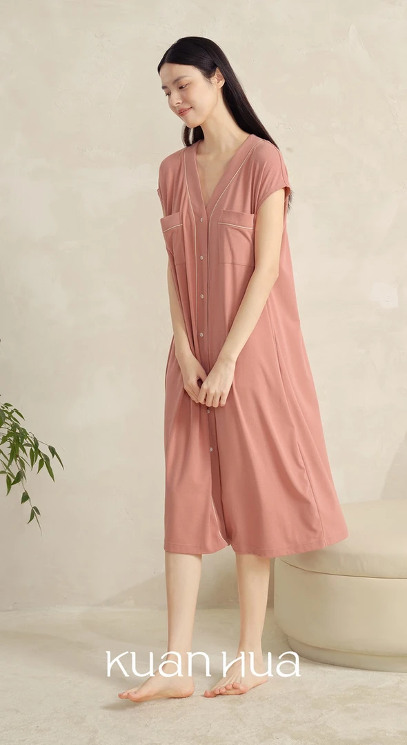 宽画由简入夏气质家居裙96851