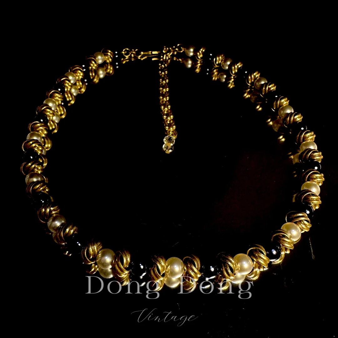 铜合金项链 铜合金中古重工项链【6415】中古收藏