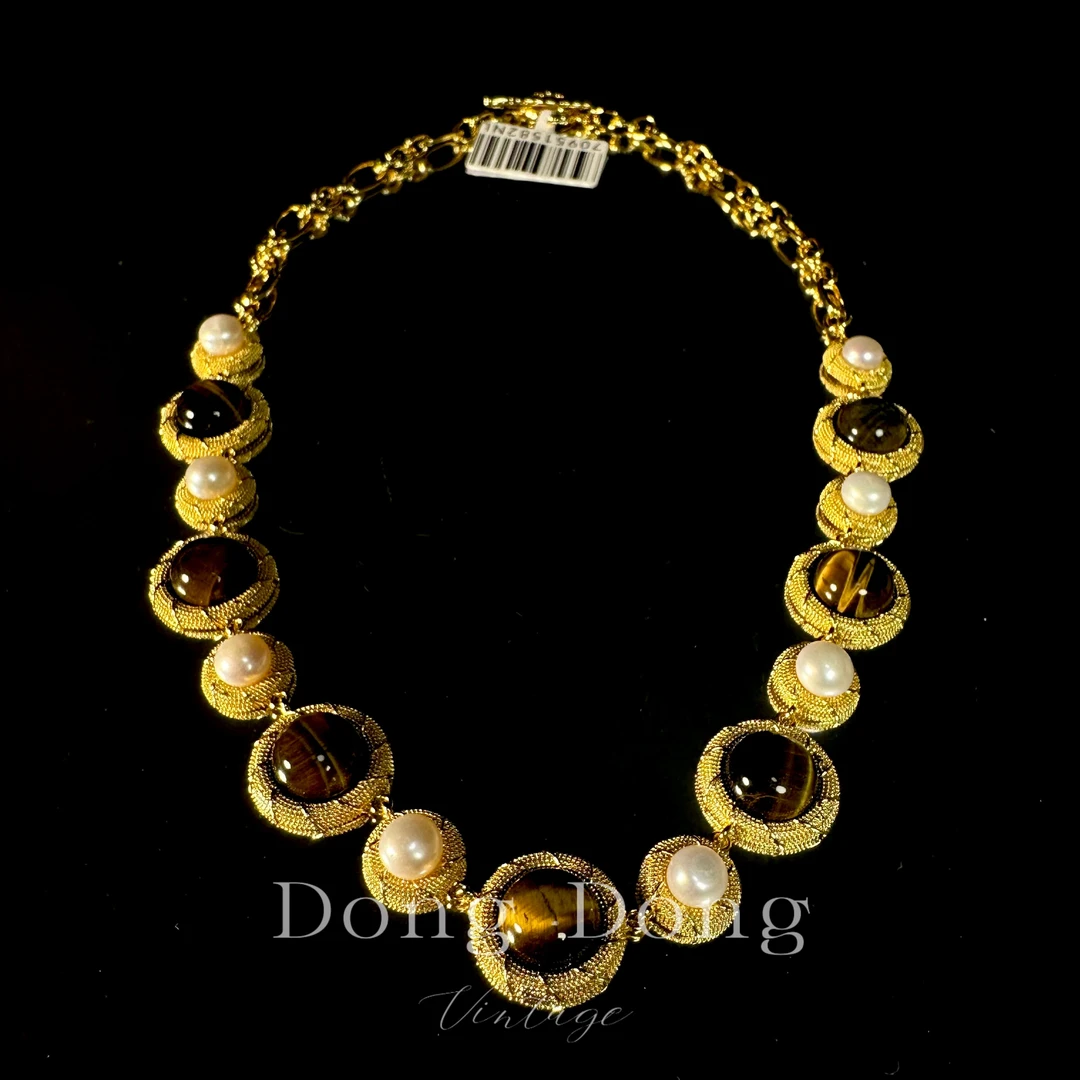 铜合金项链 铜合金中古重工项链【7095】中古收藏