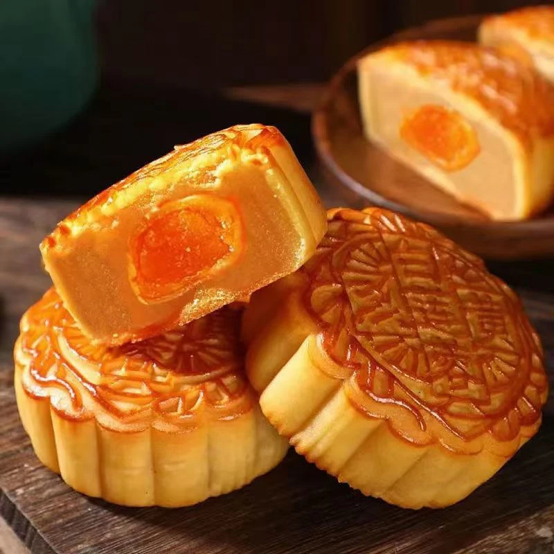 【9.9元20个】莲蓉蛋黄月饼广式月饼中秋经典口味月饼下午茶小零食L
