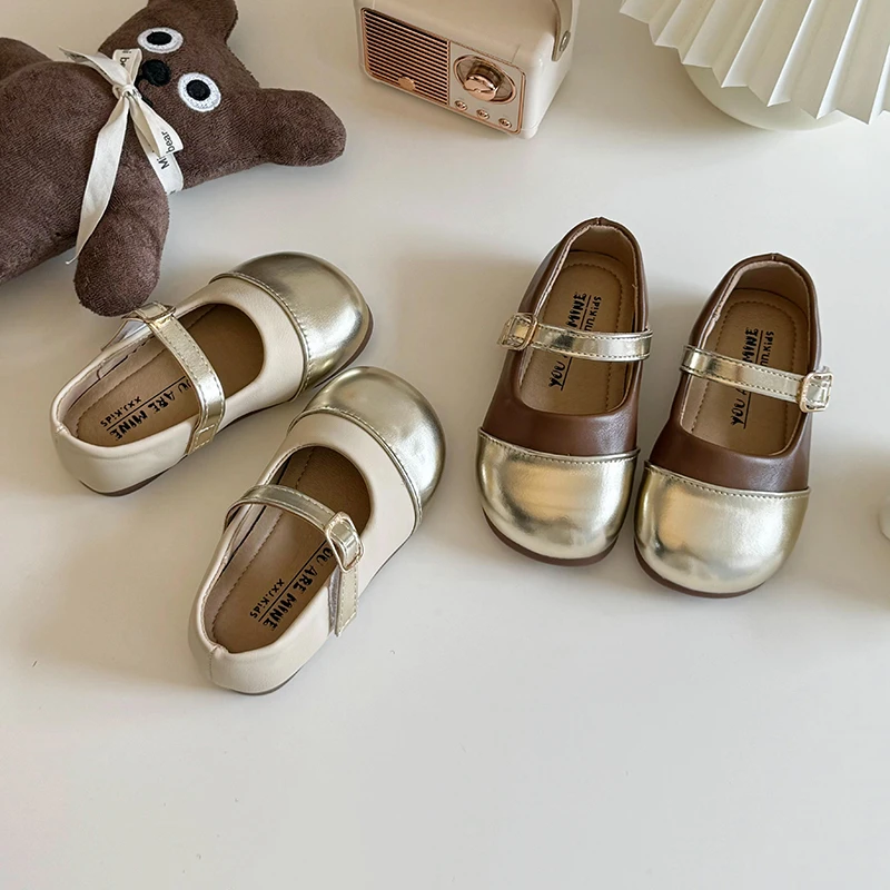女童单鞋2025秋季新款玛丽珍大头小皮鞋韩版浅口宝宝洋气软公主鞋